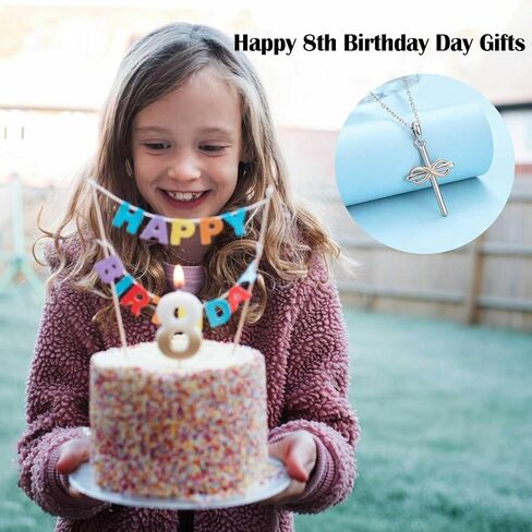 7th 8th 9th 10th 11th Birthday Necklace Gifts for Girls, Religious Christian Cross Necklace Jewelry Gift Ideas, Happy Birthday Present for Girls Daughter Granddaughter Sister Niece in Saudi Arabia