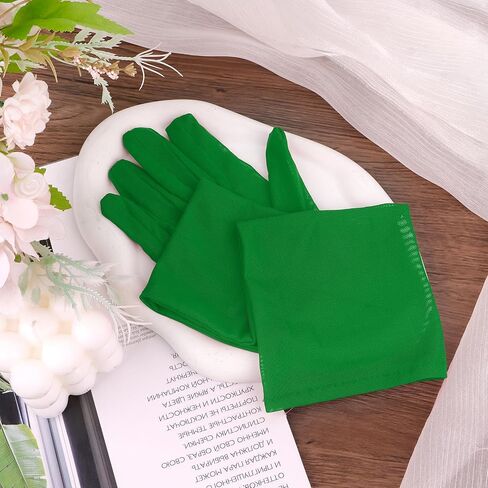 Mesh Gloves Long Black Sheer Gloves Women Formal Ruched Tulle Glove Themed Party Opera Prom 20s Glove Costume（Multi-colored） in Saudi Arabia