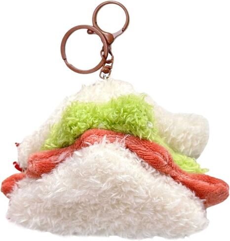 سوبر لطيف واقعية أفخم كرز كعكة ساندويتش الهامبرغر hotdog الخبز مفتاح سلسلة مفاتيح كيس السحر قلادة in Kuwait