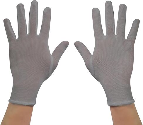 Luwint Short Mesh Gloves - قفازات إصبع أشعة الشمس الأنيقة المرنة لحفل الزفاف والأوبرا والحفلات والقيادة in Kuwait