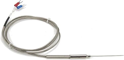 FTARP08 K J T Type 1m Metal screening Cable 50mm Flexible Probe sheathed thermocouple Temperature Sensor(T 1mm Diameter) in Saudi Arabia