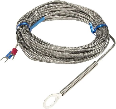 FTARR01 K E Type 7m Metal screening Cable 5mm 6mm 10mm Diameter Hole Ring Head thermocouple Temperature Sensor(E 5mm Hole) in Saudi Arabia