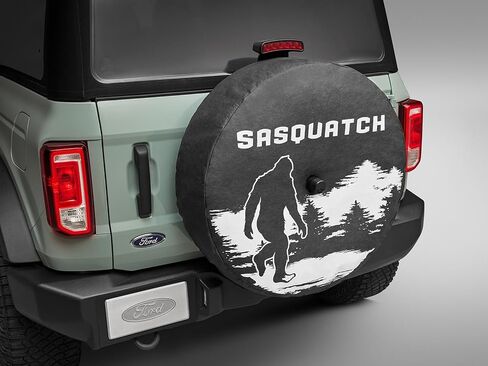 2021+ Ford Bronco OEM Sasquatch Logo 35" Spare Wheel Tire Cover R2DZ-9945026-G in Saudi Arabia