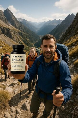 Velmira® Shilajit Himalayan Resin Powder.1000mg, Lab Verified,Natural shilajit for Men & Women,85+Trace Minerals & Fulvic Acid,Immune Support,Energy, Cognition 120 Capsules|2-Month Supply.Pack of 1 in Saudi Arabia