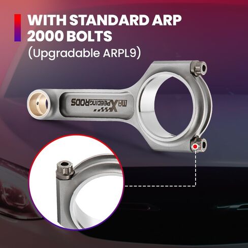 MaxPeedingRods I-beam توصيل قضبان لـ Audi VW للمقعد Leon Mk2 1p لـ Skoda Yeti Octavia Mk2 (1Z ، Ming Rui) Superb MK2 3T EA888 2.0L TSI Gen 3 محرك in Saudi Arabia