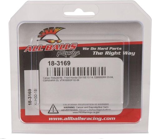 جميع كرات السباق في السباق ، مجموعة Rebuild Kit 18-3169 متوافقة مع/استبدال Honda CB1100 2013-2014 ، CBR600RR 2003-2004 ، CBR954RR 2003 ، VTR1000SP 2002-2006 in Kuwait