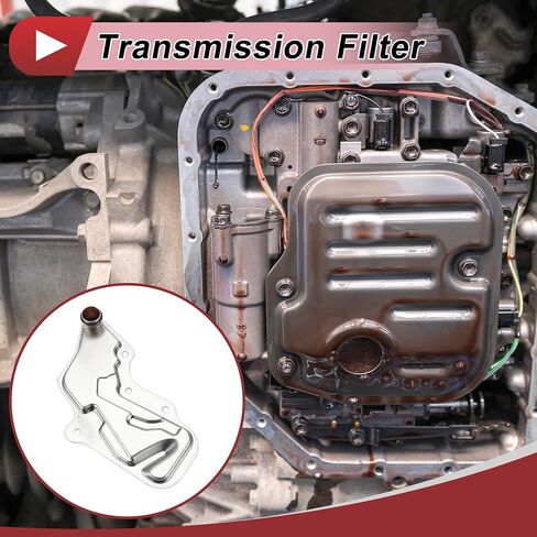 1 Pcs Transmission Filter for Nissan Frontier 1998-2004 Automatic Transmission Oil Filter Durable Metal Engine Silver Tone in Saudi Arabia