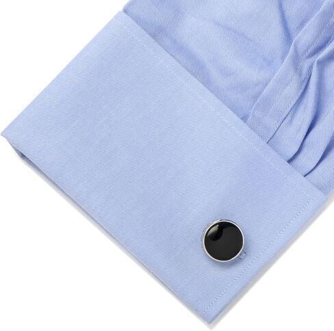Onyx I Love You Stainless Steel Cufflinks in Saudi Arabia