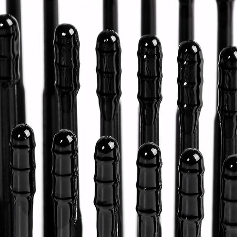 100PCS Sticky Ear Wax Remover, Disposable Adhesive Ear Digging Stick, Earwax Removal Swabs, Safe and Portable, Suitable for Children and Adults (Black) in Saudi Arabia