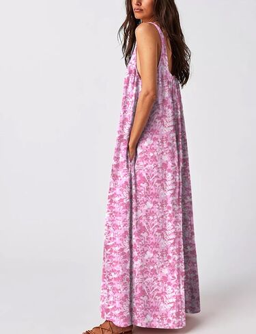Womens Floral Reversible Jumpsuit Sleeveless Wide-Leg One Piece with Pockets Casual Summer Romper in Saudi Arabia
