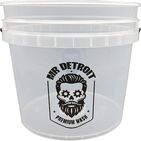 Mr. Detroit - 4pc Wash Kit Kit Wash Car With With With Frap و 16 Oz Soap و Double Noodle Wash Mitt ، Ducket Bucket Heavy Duity مع مرشح للاستخدام التلقائي والمنزل in Saudi Arabia