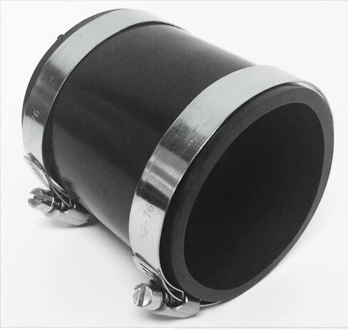 2.5" 2.75" 3" 3.5" 4" 63mm 70mm 76mm 89mm 101mm Reducer Coupler Connectors PVC Rubber with 2 Clamps (Black, 2.75") in Saudi Arabia
