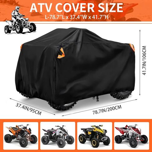 ATV غطاء مقاوم للماء - غلاف Wheeler 4 Wheeler Cover طوال الموسم غطاء رباعي الطقس مع الإبزيم لأربعة Wheeler UV Protect in Kuwait