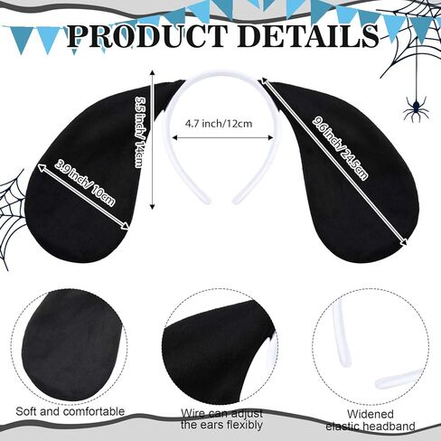 5 Pcs Halloween Dog Costume Set Include Dog Ear Headband,Nose,Tail,Gloves and Choker for Men Women Party Cosplay in Saudi Arabia