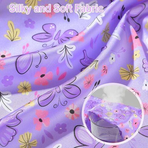 MHJY Toddler Girls Pajama تعيين حرير الساتان الفتيات بيجاماس قصيرة الأكمام بزر أعلى من بيجامات للأطفال in Kuwait