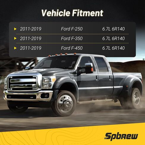 عموم زيت ناقل الحركة لعام 2011-2019 فورد 6.7L 6R140 Powerstroke ، الألومنيوم المصبوب بالخدمة الشديدة مع حشية عموم الزيت وقابس الصرف ، الأسود in Kuwait