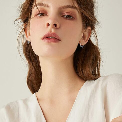 Moonstone Turtle Earrings for Women Sterling Silver Turtle Hoop Earrings Sea Turtle Moonstone Leverback Earrings Ocean Theme Tortoise Earring Jewelry Gift for Girls Graduation, Sterling Silver, No in Kuwait