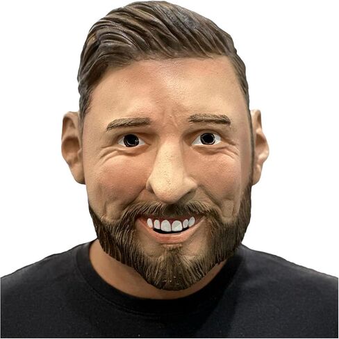 Ghoulish Productions Messi Mask Soccer Player Costume Halloween Party in Saudi Arabia