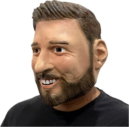 Ghoulish Productions Messi Mask Soccer Player Costume Halloween Party in Saudi Arabia