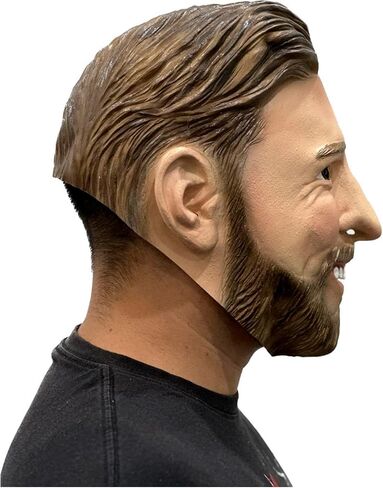 Ghoulish Productions Messi Mask Soccer Player Costume Halloween Party in Saudi Arabia