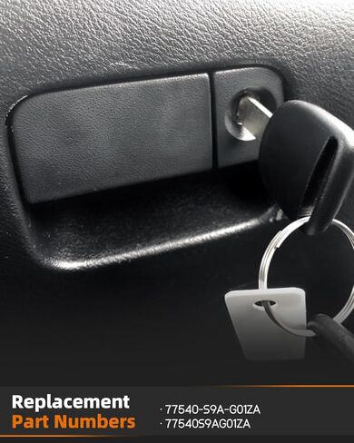 مجموعة قفل القفازات 77540-S9A-G01ZA FIT لـ Honda CR-V 2002-2006 ، Element 2003-2007 ، 77540S9AG01ZA ، Black in Kuwait