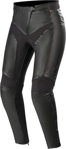 Alpinestars Women's Vika v2 Leather Street Motorcycle Pant, Black, 40 in Saudi Arabia