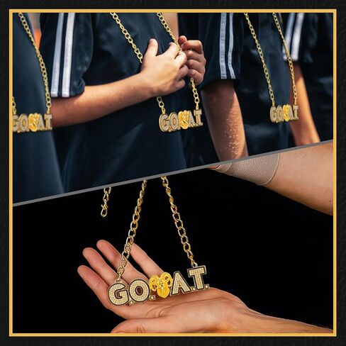2 Pcs MVP Chain Medal Most Valuable Player Gold Champ Metal Award Chains Gift Winner Prize Trophy Award Necklace for Adults Player Team Basketball Soccer Baseball Tournament in Saudi Arabia