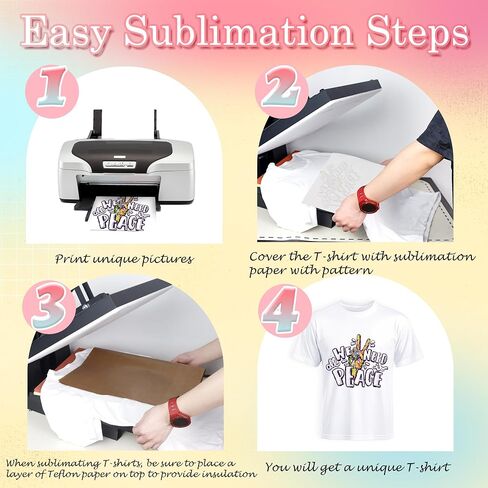 Joyclub 3 PCS Polyester White Tirts Bulk Sublimation Blanks للجنسين بالجملة. in Kuwait