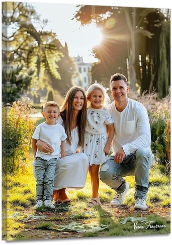 Custom Canvas Prints with Your Photos Personalized Canvas Wall Art (Framed 11x14inch) Personalized Pictures for Pet/Family Gifts for Mom/Men/Women in Saudi Arabia