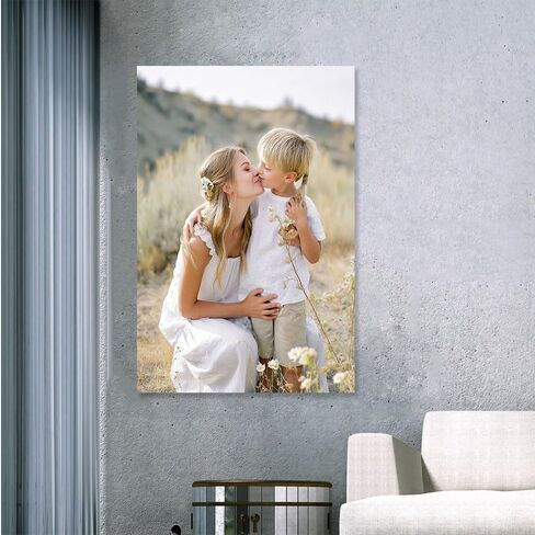 Custom Canvas Prints with Your Photos Personalized Canvas Wall Art (Framed 11x14inch) Personalized Pictures for Pet/Family Gifts for Mom/Men/Women in Saudi Arabia