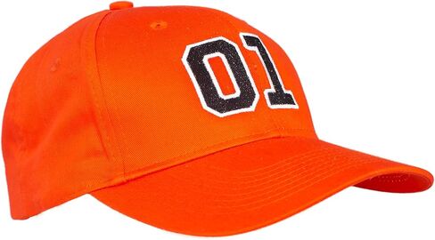 Dukes of Hazzard 01 Orange Diball Cap Cap (البالغين ، قابلون للتعديل) in Saudi Arabia