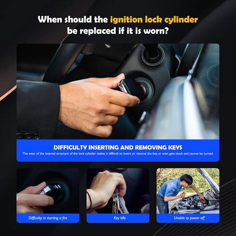 924-796 Ignition Switch Lock Cylinder with 3 Keys Compatible with 2007-2014 Chevy Silverado1500 2500 3500 Suburban Tahoe Avalanche GMC Sierra Yukon Denali Express Savana Cadillac Buick (No Chip) in Saudi Arabia