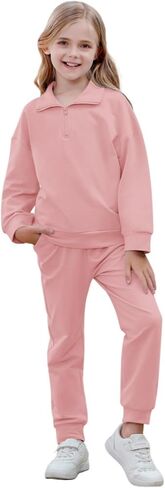 فتيات 2 قطعة من النوع الثقيل والرواط العرقات مجموعة المسارات الطويلة للأكمام الطويلة للبنات. in Kuwait