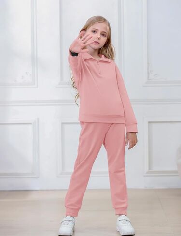 فتيات 2 قطعة من النوع الثقيل والرواط العرقات مجموعة المسارات الطويلة للأكمام الطويلة للبنات. in Kuwait