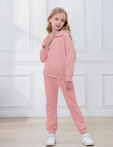 فتيات 2 قطعة من النوع الثقيل والرواط العرقات مجموعة المسارات الطويلة للأكمام الطويلة للبنات. in Kuwait