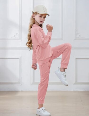 فتيات 2 قطعة من النوع الثقيل والرواط العرقات مجموعة المسارات الطويلة للأكمام الطويلة للبنات. in Kuwait