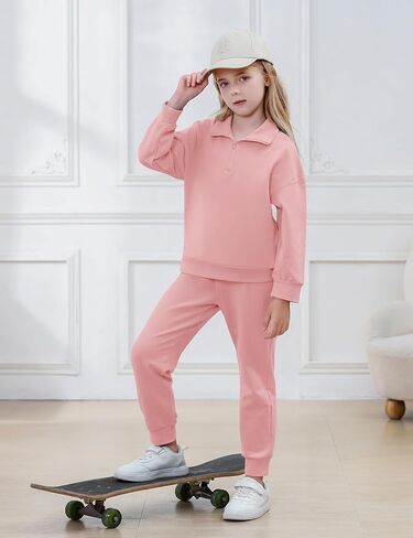 فتيات 2 قطعة من النوع الثقيل والرواط العرقات مجموعة المسارات الطويلة للأكمام الطويلة للبنات. in Kuwait