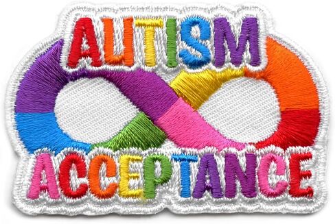 Autism Acceptance Patch Neurodiversity Embroidered Iron On in Saudi Arabia