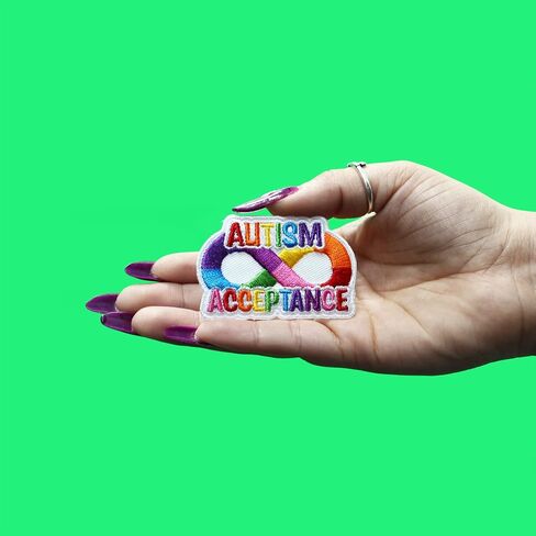 Autism Acceptance Patch Neurodiversity Embroidered Iron On in Saudi Arabia