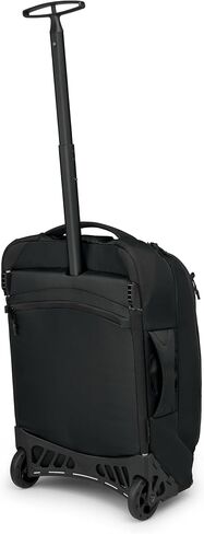 Osprey Ozone 2-Wheel Carry-On - Lightweight Carry-On Luggage with Oversized Wheels and Trolley Handle - Rolling Travel Suitcase for Air Travel, Overhead Compartments and Weekend Trips, Black in Saudi Arabia