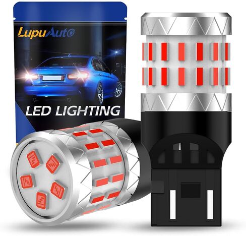 W21/5W 7443 مصابيح فرامل LED RED ، 7440 7441 7443 7444 T20 مصباح كهربائي للنسخ الاحتياطي لوقوف السيارات العكسي الإشارة أضواء ذيل الفرامل ، حزمة 2 in Kuwait