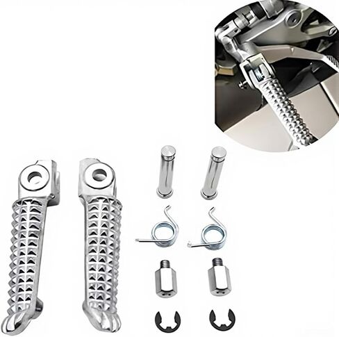 Footpegs New Black Front Footrests Foot Pegs For Yamaha YZF R6 1999-2017 R6S 2003-2008 in Saudi Arabia