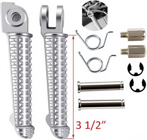Footpegs New Black Front Footrests Foot Pegs For Yamaha YZF R6 1999-2017 R6S 2003-2008 in Saudi Arabia