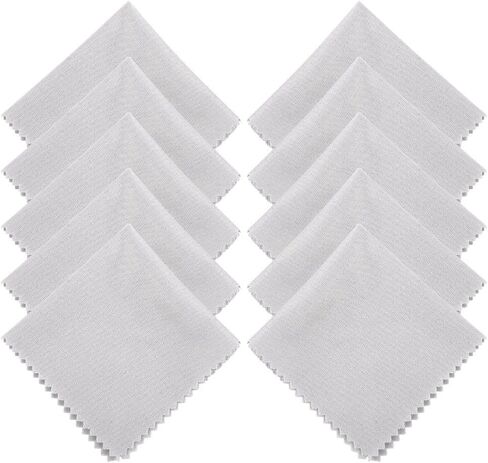 10pcs Gray Glasses Cloth - Knitted & Brushed Wipe Cloth for Camera Lens, Phone Screen in Saudi Arabia