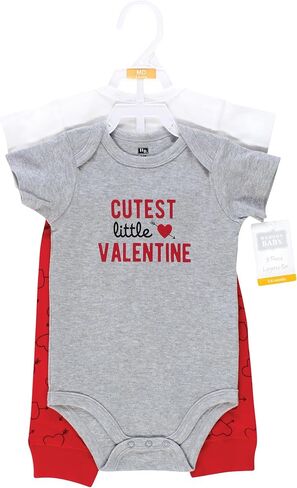 Hudson Baby Unisex Baby Cotton Bodysuit and Pant Set, Peace Love Flowers Short Sleeve, Newborn in Kuwait