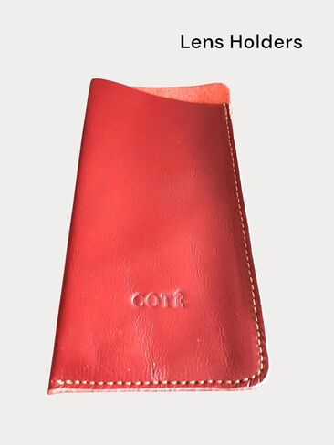 Genuine Leather Glasses Case, 6.69 x 3.54 inches, Available in Red, Brown and Black. Glasses in Saudi Arabia