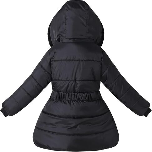 Little Girl Winter Dress Coat Fleece Puffer Jacket Snow Water Resistant Clothes in Kuwait
