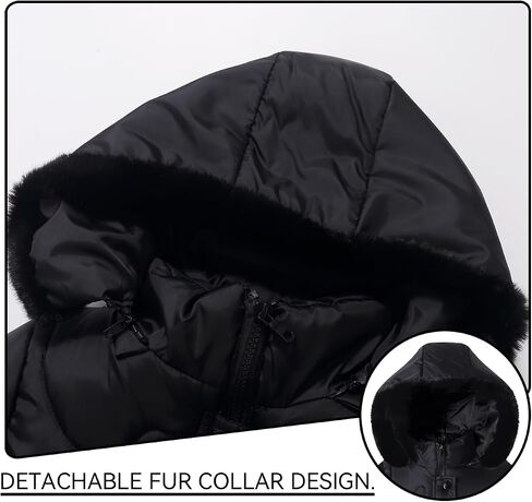 Little Girl Winter Dress Coat Fleece Puffer Jacket Snow Water Resistant Clothes in Kuwait
