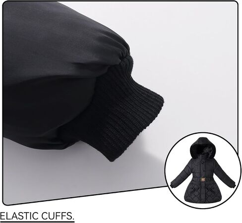 Little Girl Winter Dress Coat Fleece Puffer Jacket Snow Water Resistant Clothes in Kuwait