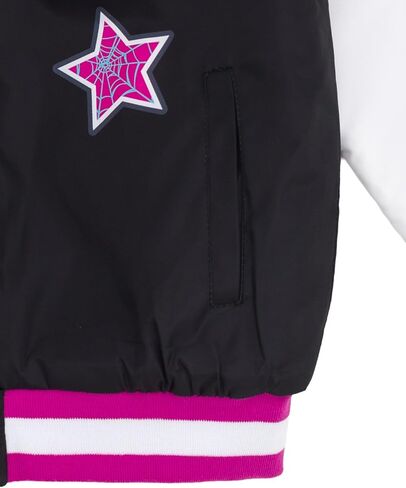Marvel Spider-Man Girls Varsity Bomber Jacket Toddler to Big Kid Sizes (2T - 10-12) in Saudi Arabia